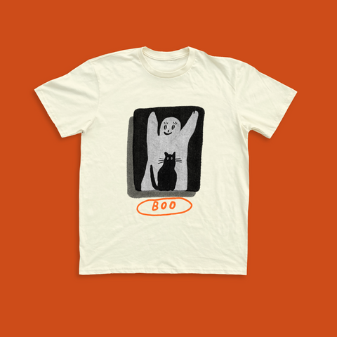 BOO Unisex Tee - Cream PREORDER