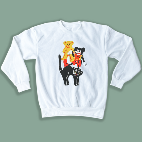 The Gang's All Here Unisex Crewneck - White PREORDER