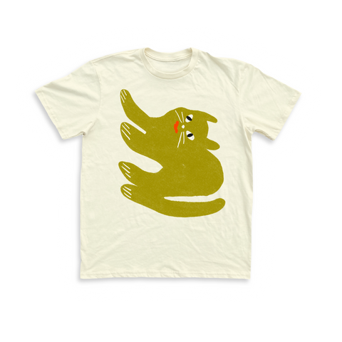 Odin The Cat Tee #2 - Cream