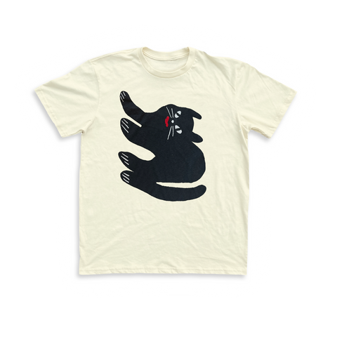 Odin The Cat Tee #3 - Cream