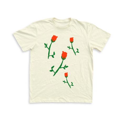 Roses Unisex Tee - Cream
