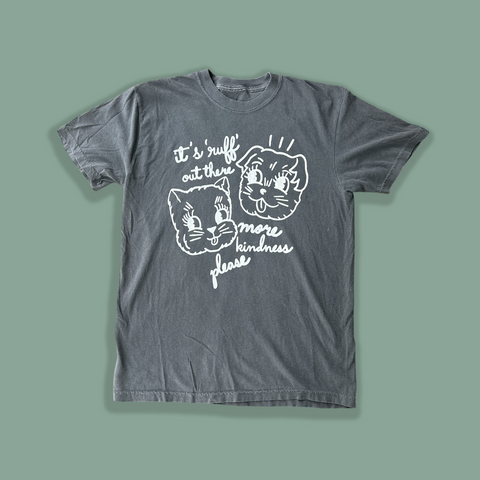 Ruff Out There Unisex Tee - Washed Black PREORDER