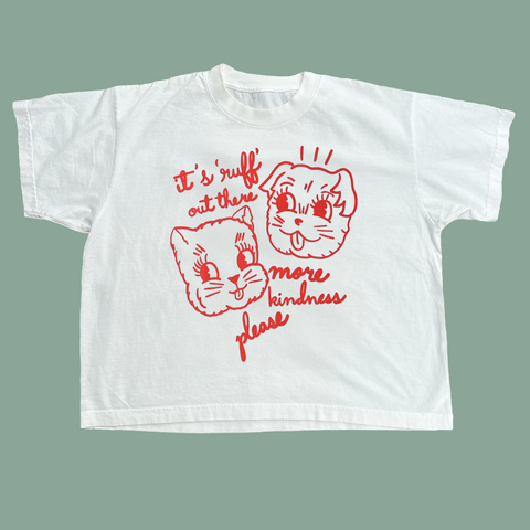 Ruff Out There Wide Tee - WOMEN’S— Off White PREORDER