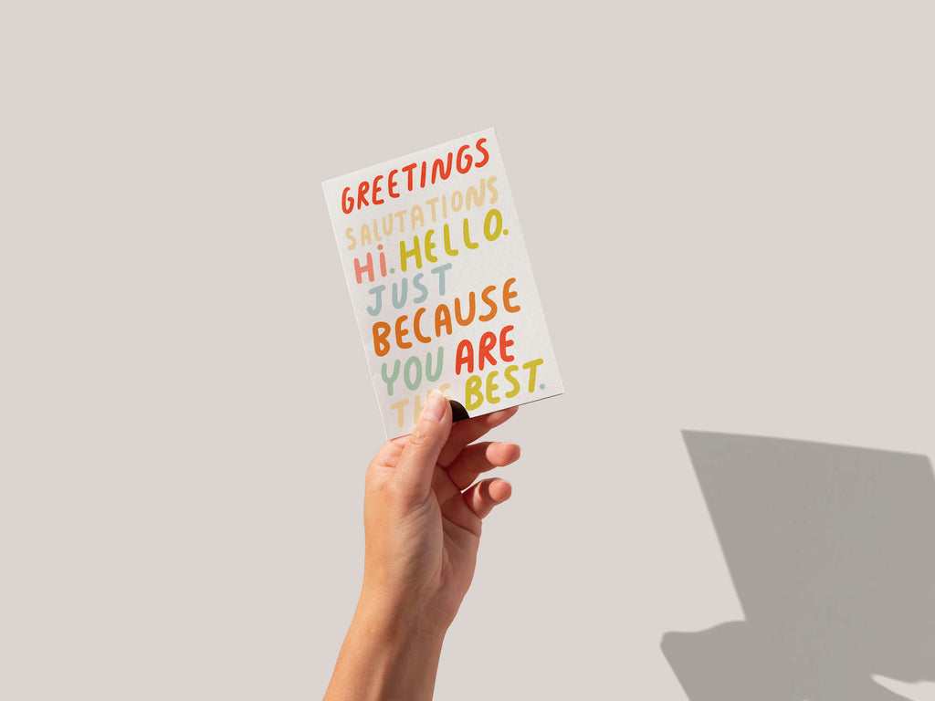 You Are The Best Greeting Card (7993588121821)