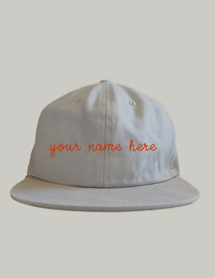 Personalized Embroidered Unisex Adult Cap NEW: UP TO TWO LINES OF TEXT (8116025131229)