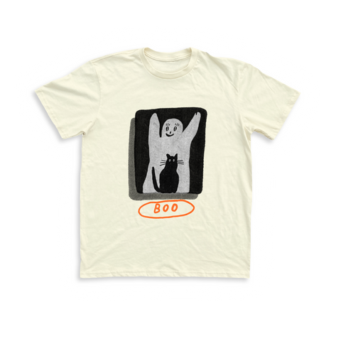 BOO Unisex Tee - Cream PREORDER