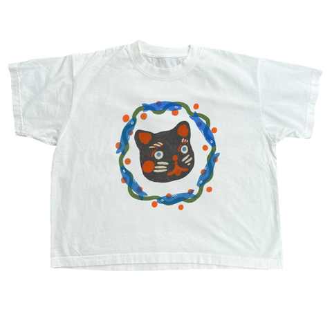 Good Luck Cat Tee - WOMEN’S— Off White PREORDER
