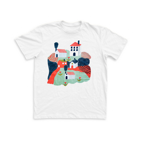 Little Houses Unisex Tee - White