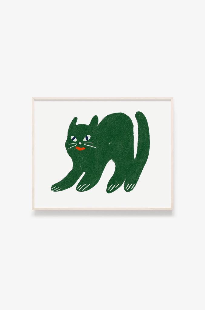 Odin Green Cat Print (8108882952413)