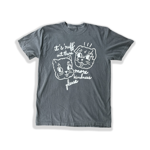 Ruff Out There Unisex Tee - Washed Black PREORDER
