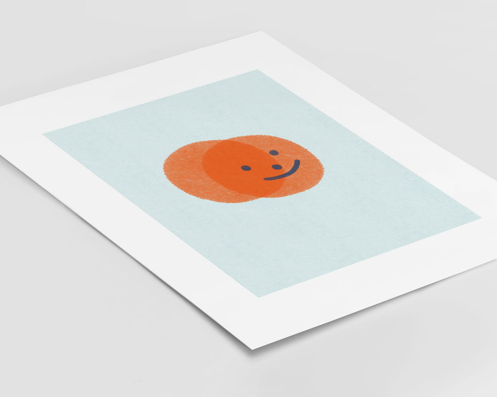 Orange Face Print (8108822462685)