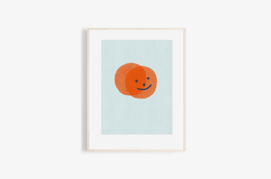 Orange Face Print (8108822462685)