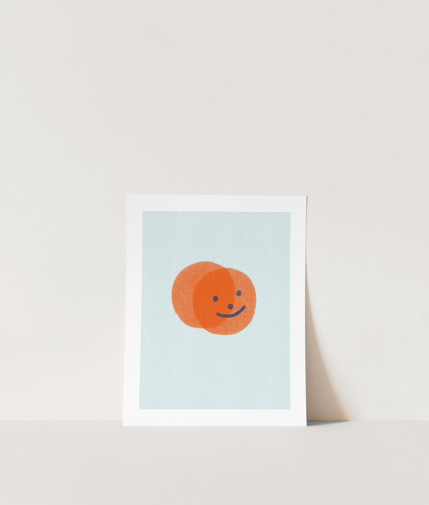 Orange Face Print (8108822462685)