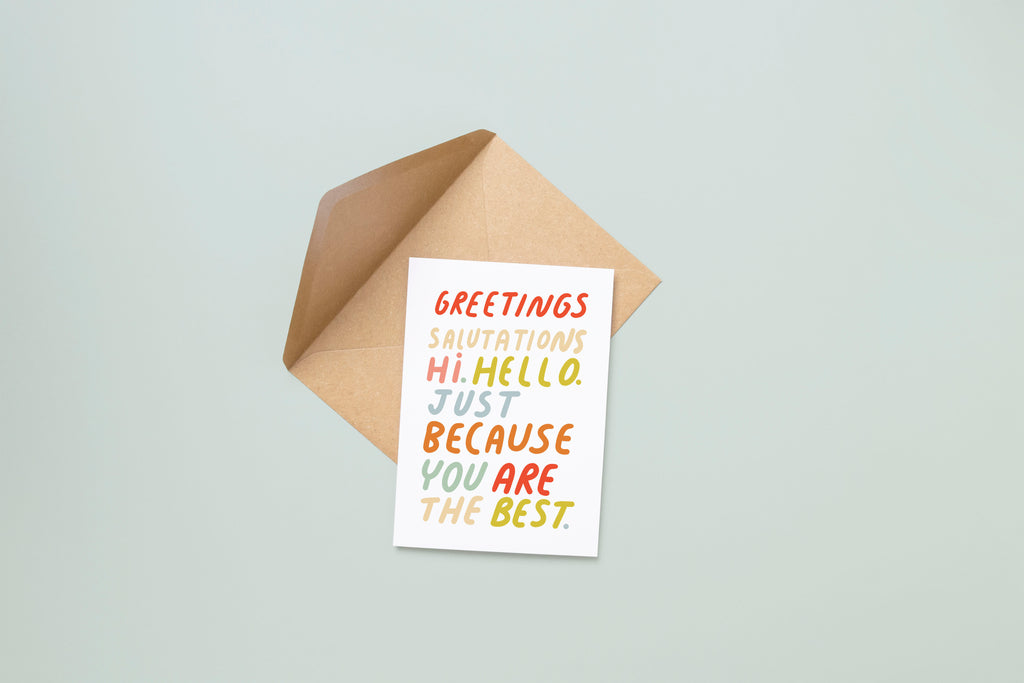 You Are The Best Greeting Card (7993588121821)